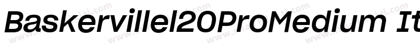 Baskervillel20ProMedium Italic字体转换